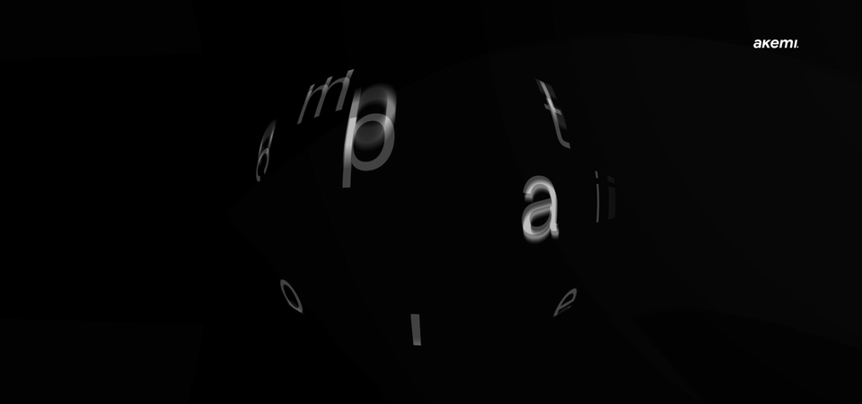 Minimal editorial field — Typography study